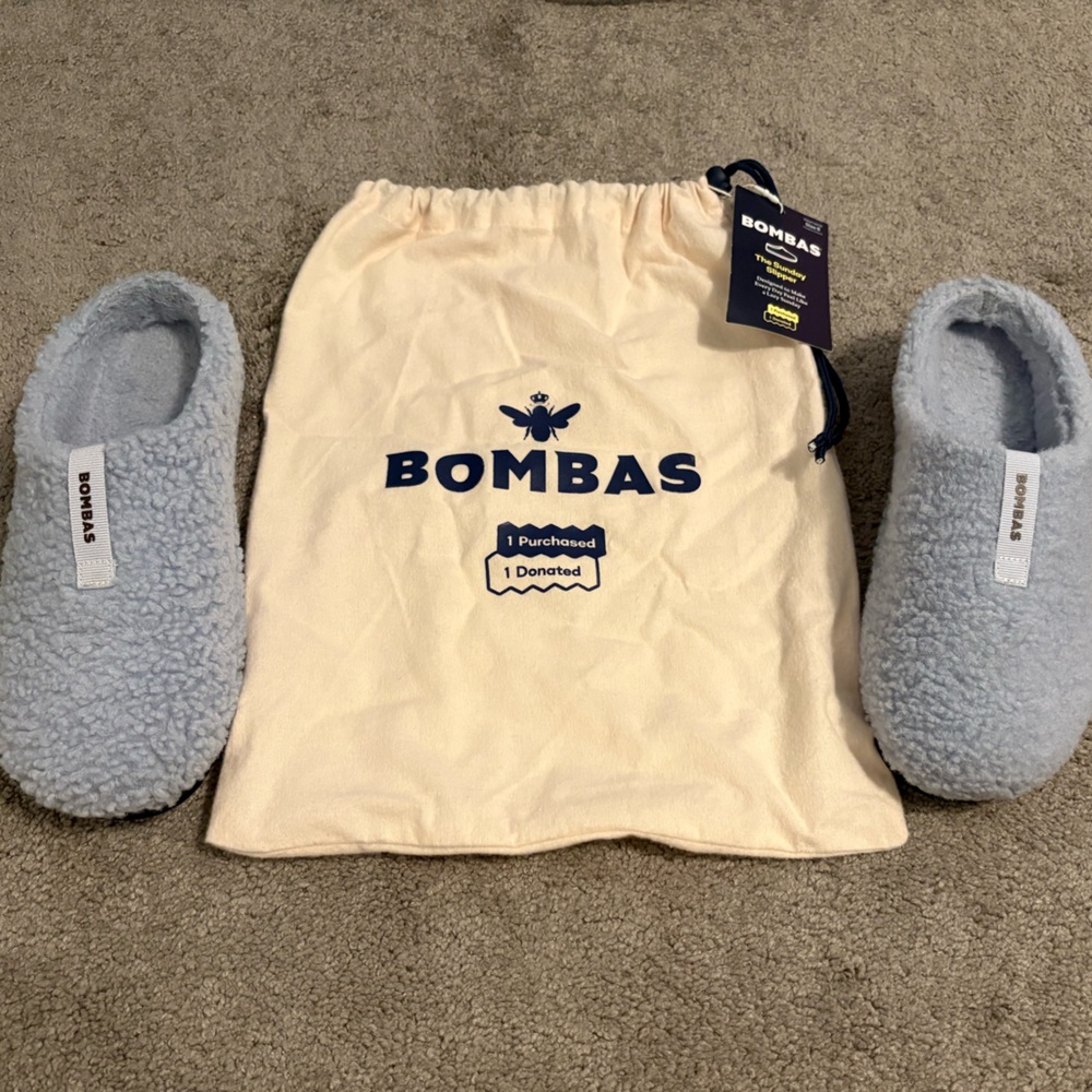 Bombas Cozy Blue Slipper Socks